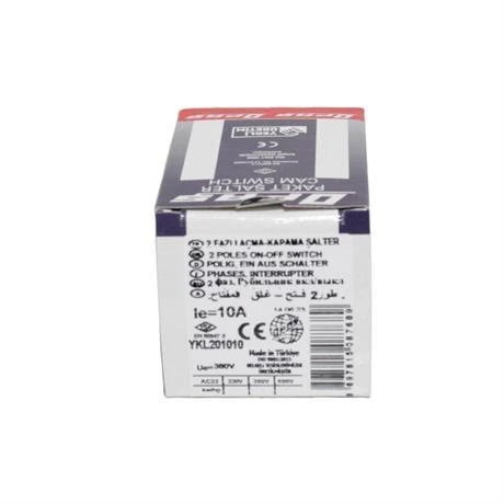 Opaş 2x10A 0-1 Aç-Kapa Kilitli Pako Şalter - YKL201010 - Resim 4