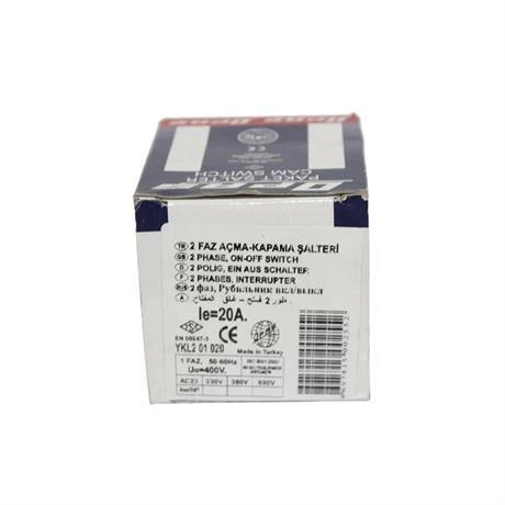 Opaş 2x20A 0-1 Aç-Kapa Kilitli Pako Şalter - YKL201020 - Resim 4