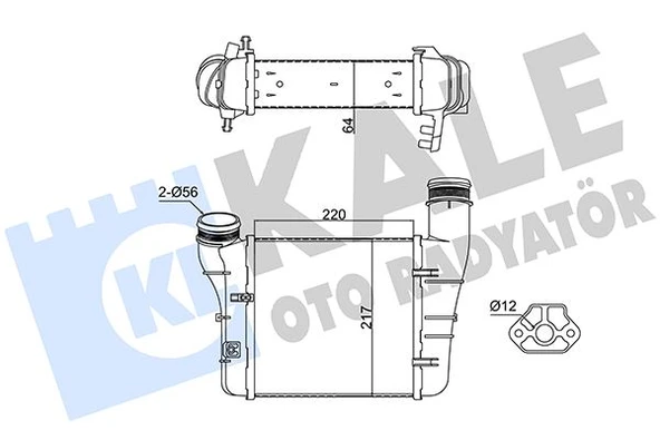 KALE 352430 İNTERCOOLER A4-SEAT EXEO-EXEO ST 2.0 TDI-2.0 TFSI 00 > 8E0145805AA-8E0145805T ürün görseli 1