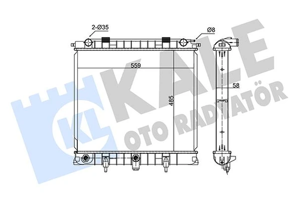 KALE 350500 MOTOR SU RADYATORU 26 6T RANGE ROVER 2 P38A 2.5 D 94>02 ESR2502-ESR2502-PCC108460 ürün görseli 1