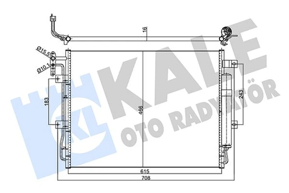 KALE 358065 KLIMA RADYATORU LAND ROVER DISCOVERY 4 L319 RANGE ROVER SPORT I L320 LR015556 ürün görseli