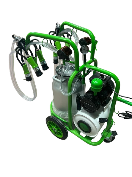 Aliminyum Güğümlü Çiftli Süt Sağma Makinası - 2 Yıl Garantili