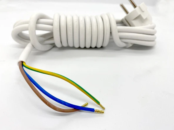 KOBILIGHT 3*1,00 MM² 3 MT FİŞLİ UZATMA VE GRUP PRİZ KABLOSU (BEYAZ) - Resim 2