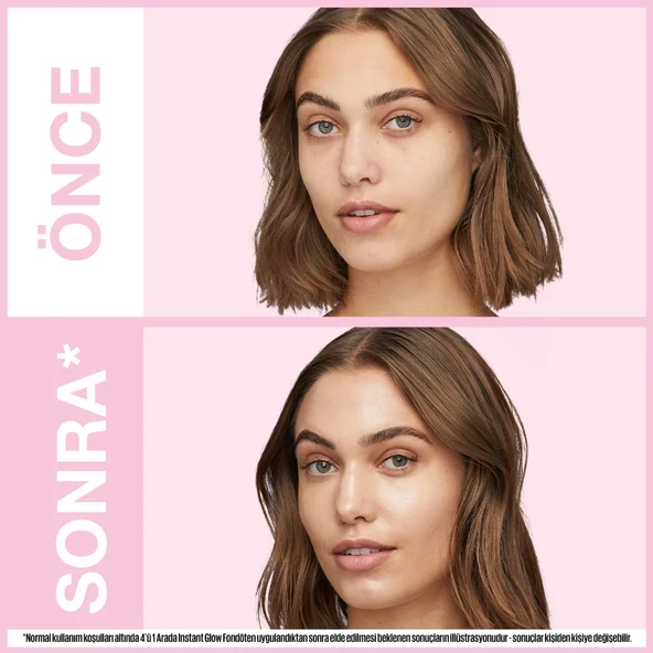 Maybelline New York Instant Perfector Glow 4 Etki 1 Arada Fondöten- 01 Light - Resim 4