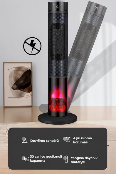 Robo Şömineli Kule Tipi Dikey Isıtıcı - 2
