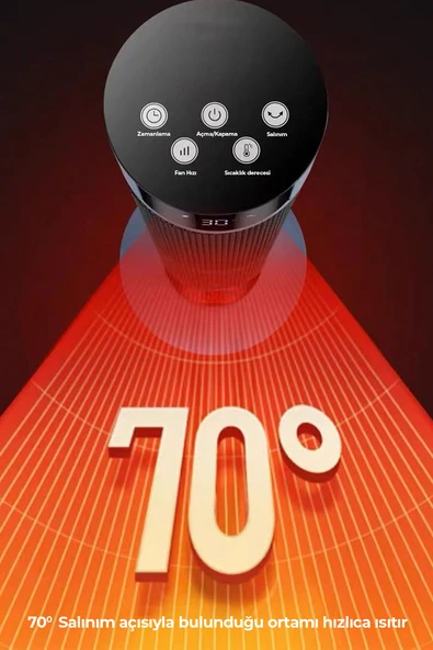 Robo Şömineli Kule Tipi Dikey Isıtıcı - 3