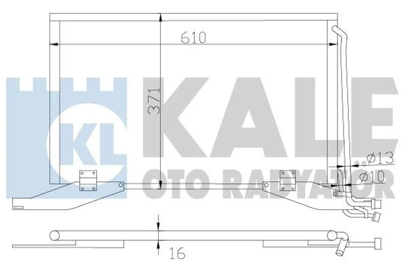 KALE 392800 KLIMA RADYATORU MERCEDES E-CLASS W210 S210 A2108300370 ürün görseli 1