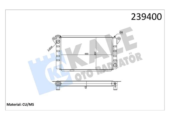 KALE 0501143PN RADYATÖR R12 TL-TX-STW-TOROS 475X304X42 NORMAL 3 SIRA PN SİSTEM 7702189027-7700571627-7702188783 ürün görseli 1