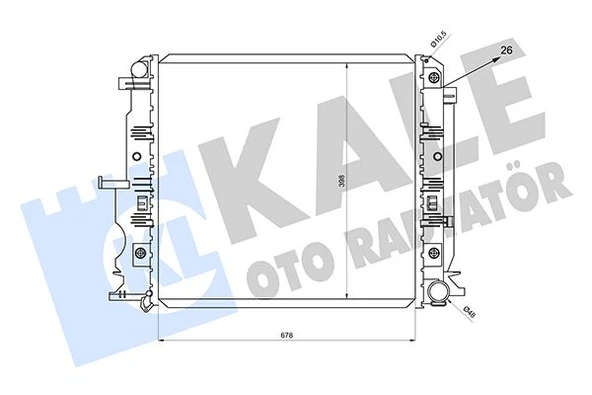 KALE 361510 MOTOR SU RADYATORU MERCEDES SPRINTER B906 06> A9065001402 ürün görseli 1