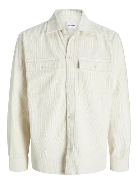 JJEPERFECT CORDUROY OVERSHIRT LS SN Antique White Antique White L ürün görseli