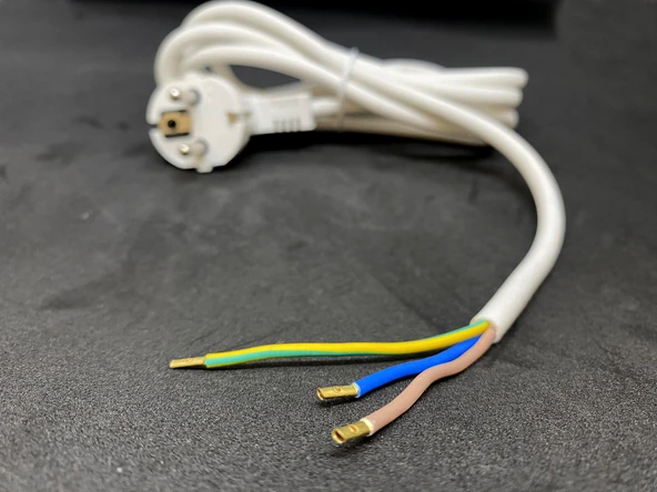 KOBILIGHT 3*1,00 MM² 2 MT FİŞLİ UZATMA VE GRUP PRİZ KABLOSU (BEYAZ) - Resim 2