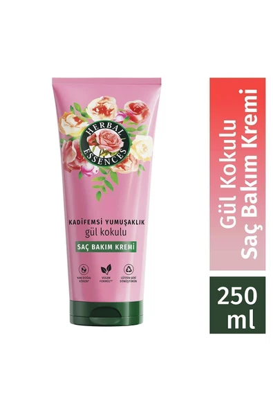 Herbal Essences Kadifemsi Yumuşaklık Gül Kokulu Saç Bakım Kremi 250 ml ürün görseli 1