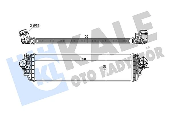 KALE 360340 INTERCOOLER FORD FOCUS IV 17> 1.0-1.5 ECOBOOST 30MM 2405099-JX616K775AB-JX616K775AC ürün görseli 1