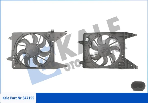 KALE 347155 FAN MOTORU DAVLUMBAZLI DACIA LOGAN 06 > SANDERO 08 > 8200765566-6001548527 ürün görseli 1