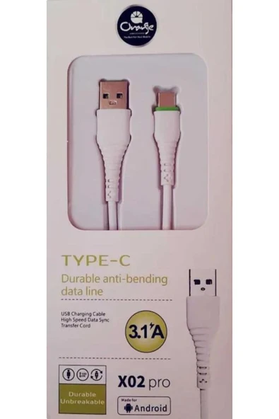 Samsung Xiaomi Huawei 3,1A Type C USB Data ve Hızlı Şarj Kablosu - 5