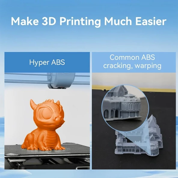 Creality Hyper Abs Turuncu Filament 1.75mm 1000Gr - Urhanshop Yetkili Satış - Resim 5