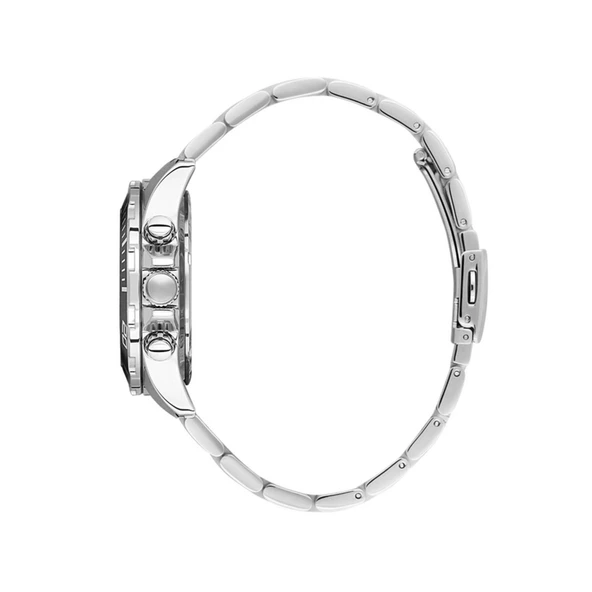 Daniel Klein DK.1.10856.2 Siyah Gümüş Fosforlu Aktif Göstergeli Çelik Kordonlu Erkek Kol Saati - 2