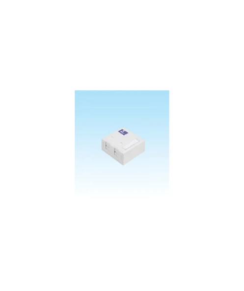 2 port sıva üstü priz kutusu, toz kapaklı, boş