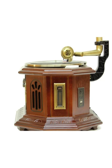 Gramofon Elektronik Plak Çalar Cd Player Radyo Kasetçalar Usb C0099 - Resim 9