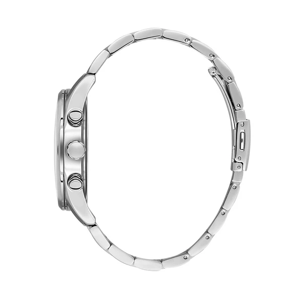 Daniel Klein DK.1.10716.2 Gümüş Siyah Çift Zaman Dilimli Fonksiyonlu Çelik Kordonlu Takvimli Erkek Kol Saati - 2