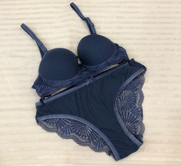 Umt Kadın Dolgulu B Cup Balenli Telli Sütyen Takımı - Resim 8