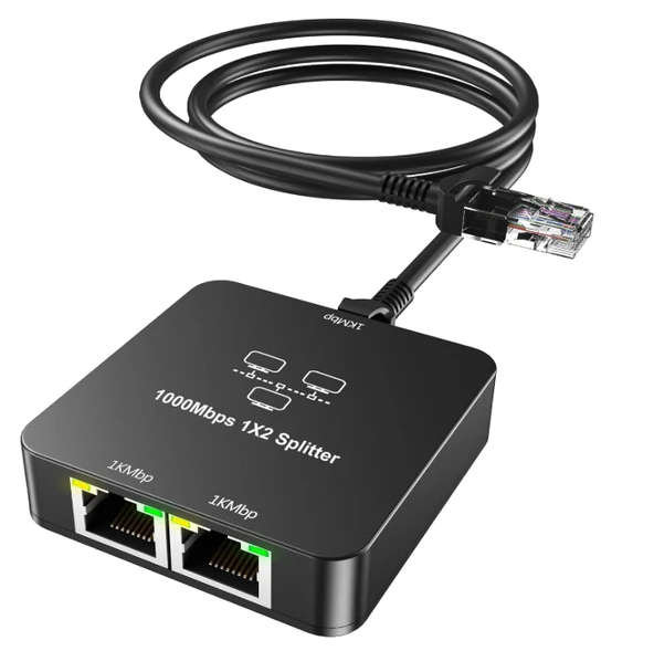 ZR861 Rj45 1To2 Gigabit Splitter Adaptör ürün görseli 1