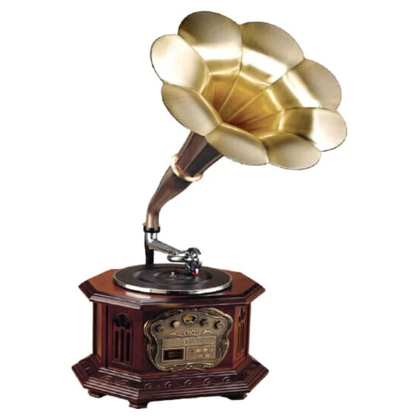 Gramofon Elektronik Plak Çalar Cd Player Radyo Kasetçalar Usb C0099 ürün görseli