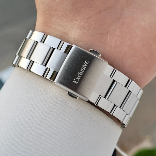 Daniel Klein DK.1.10856.2 Siyah Gümüş Fosforlu Aktif Göstergeli Çelik Kordonlu Erkek Kol Saati - 4