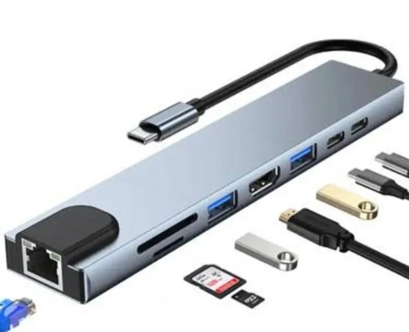 ZR38 Type-C 8 Port Connector ürün görseli 1