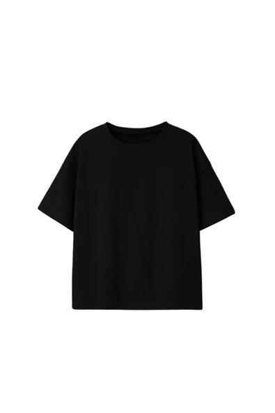 Unisex Basic Kısa Kollu Çocuk T-Shirt - Resim 2