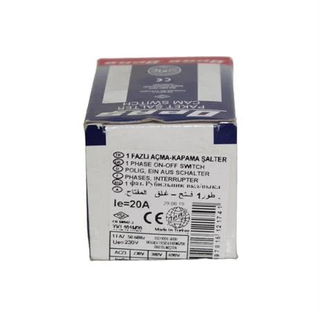 Opaş 1x20a Aç-Kapa Mini Tip Kilitli Pako Şalter - YKL101M20 - Resim 4