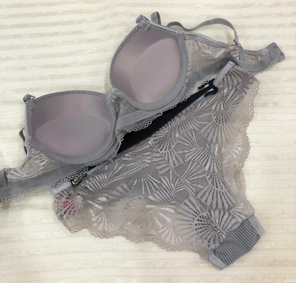 Umt Kadın Dolgulu B Cup Balenli Telli Sütyen Takımı - Resim 3