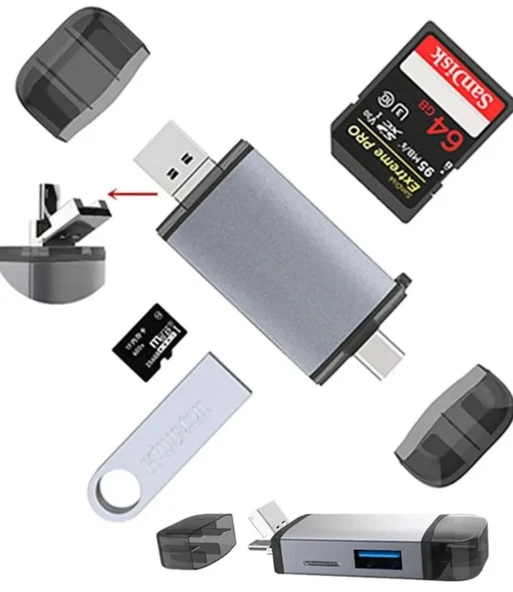 ZR428 T993A Type-C 3 İn 1 Card Reader ürün görseli