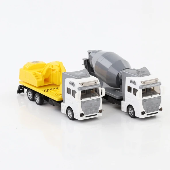 Çek Bırak 2 Adet İş Makinesi Seti Mikser ve Kepçe Göreve Hazır! - Resim 2