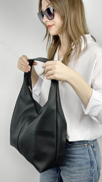 Salaş Model Kadın Omuz Çantası Siyah Renk, 72 - 2