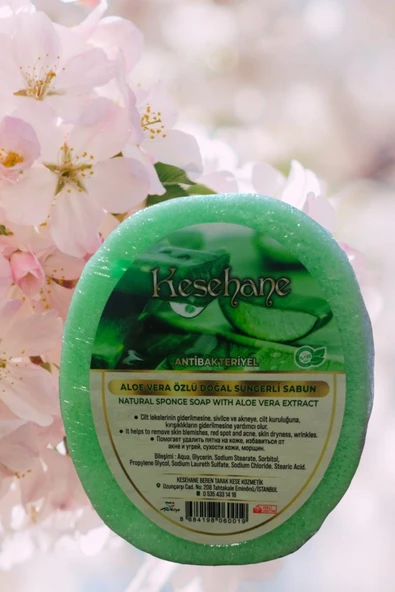 Aloe Vera Özlü Doğal Süngerli Sabun ürün görseli