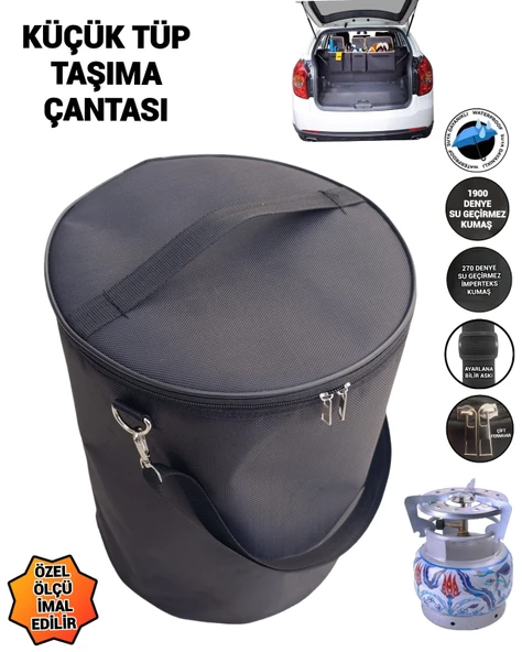 küçük tüp taşıma çantası