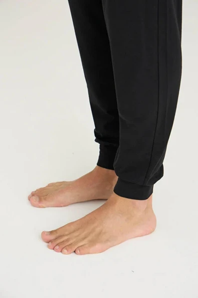 Kly Erkek Büyük Beden %100 Pamuklu Düğmeli Manşetli Uzun Kol Pijama Takım - Resim 6