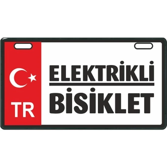 Kırmızı Elektrikli Bisiklet E-bike Plakalık ürün görseli 1