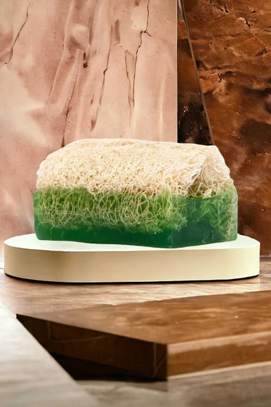 2li Set %100 Doğal Kabak Lifli Aloe Vera Sabun El Yüz Kurulama Havlu - 4