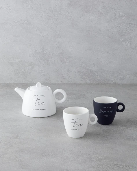 English Home Tea Time Demlik 600 ml Beyaz ürün görseli