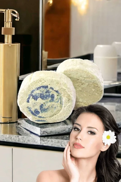 2'li Doğal Kabak Lifli Çayağacı Sabun Peeling Sivilce Akne Leke Temizleme Ruşur Taşı - Resim 5