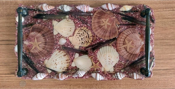 Deniz Manzaralı Tepsi - 12402 4 - Resim 2