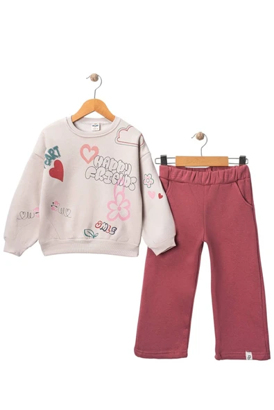 Kız  Baskılı 5/8 Yaş 3 İp  Eşofman Takım ürün görseli 1