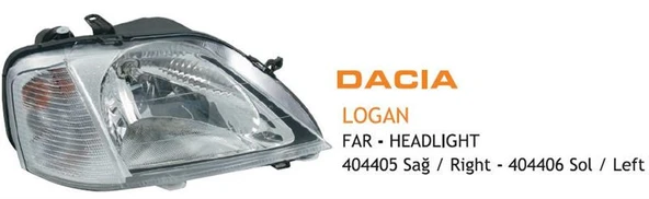 Ayfar Far Dacıa Logan Sağ 2003-2008