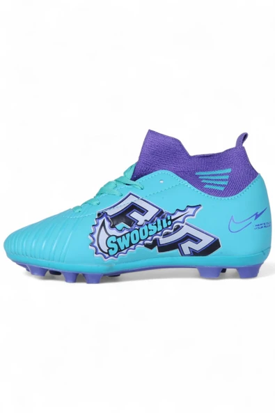 Twingo 590 Turkuaz Krampon Erkek Çocuk Futbol Ayakkabı - Resim 3