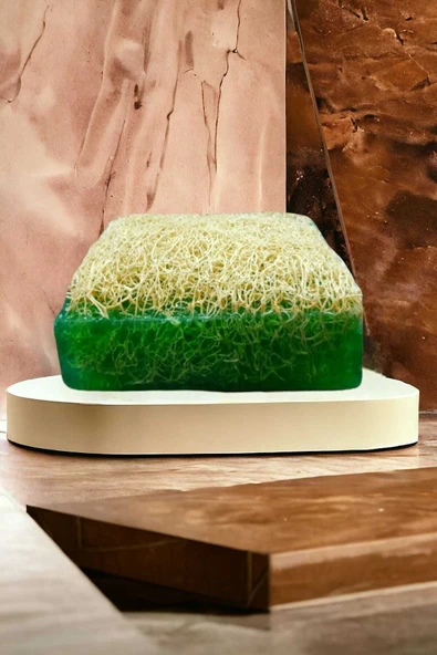 2li Set %100 Doğal Kabak Lifli Çay Ağacı Sabun El Yüz Kurulama Havlu - 5