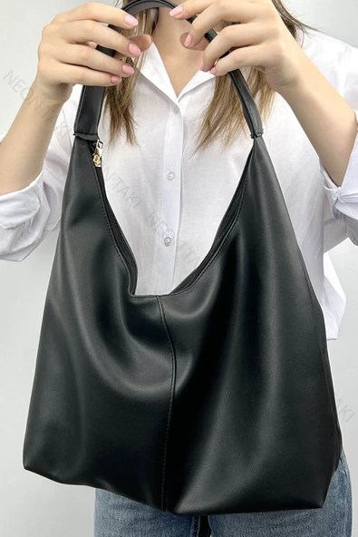 Salaş Model Kadın Omuz Çantası Siyah Renk, 72 - 3