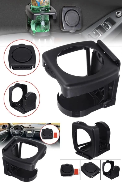 Portatif Katlanabilir İçecek Bardak Tutucu Vida-Band Özellikli Stand - 2