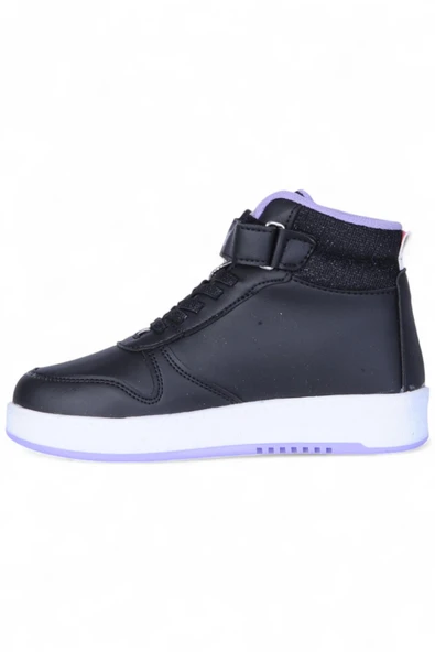 Prokids 4444 Siyah Cırtlı Boğazlı Kız Çocuk Spor Ayakkabı - Resim 3